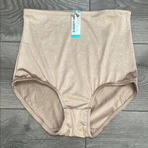 B2Body‎ High Waist Full Coverage Brief Panty Bronze Brown Size Large